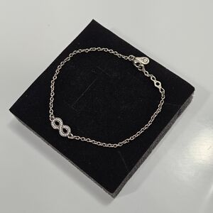 Pandora Sterling Silver Infinity Bracelet – 7 Inch – Clear CZ
